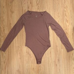 a new day Brown Long Sleeve Bodysuit